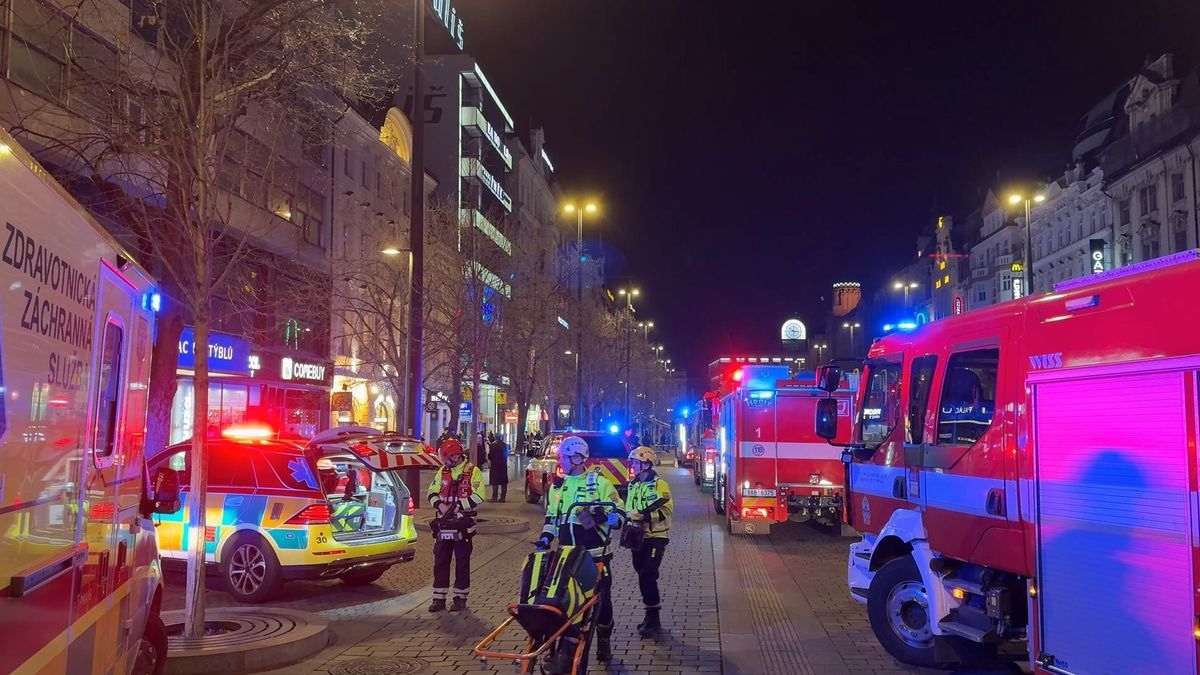 V hotelovém pokoji na Václavském náměstí v Praze hořelo